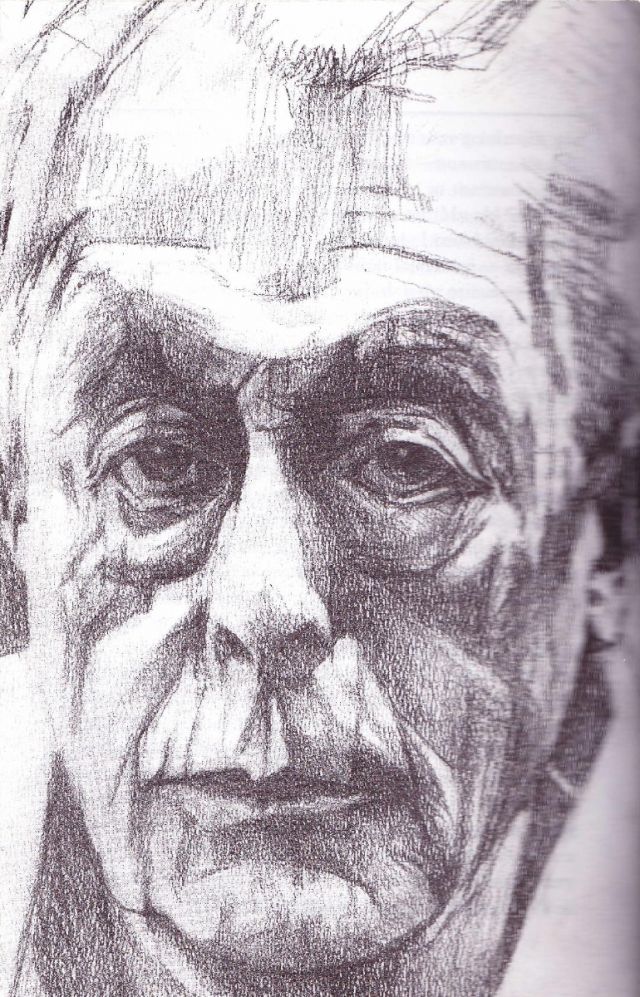 portrait austin coates (historian)  .  graphite on card  .  'a season in macau'